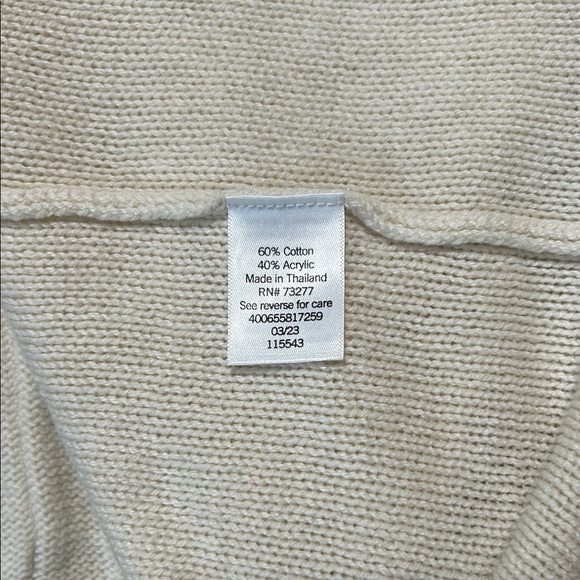 Beige Open-Front Cardigan Sweater - Picture 8 of 8